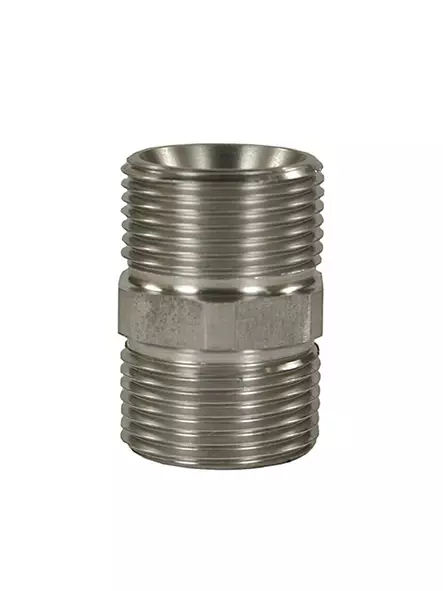 KAKSOISNIPPA M22-M22 JATKO PUTKILIITOS 400 BAR RST - Clen kaksoisnipat ja liittimet - 10541 - 1