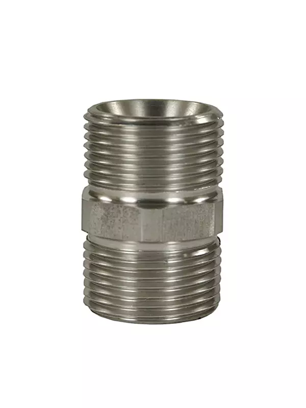 KAKSOISNIPPA M22-M22 JATKO PUTKILIITOS 400 BAR RST - Clen kaksoisnipat ja liittimet - 10541 - 1