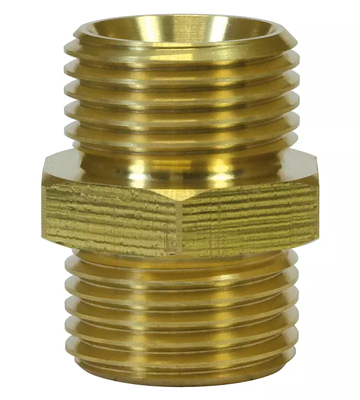 KAKSOISNIPPA 1/4"U - 1/4"U MESSINKI - Clen kaksoisnipat ja liittimet - 10905 - 1