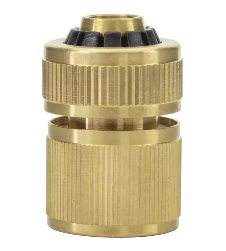 GARDEN PIKALIITIN NAARAS 16/19MM(3/4") MESSINKI - Clen kaksoisnipat ja liittimet - 10466 - 1