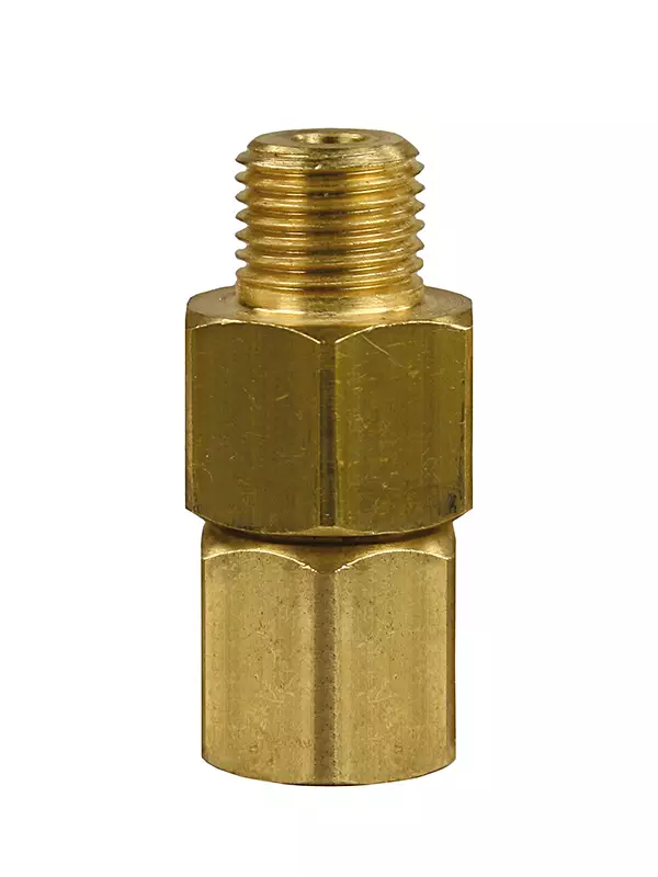 PYÖRIVÄ LIITIN ST 1/4"U - 1/4"S MESSINKI - Clen kaksoisnipat ja liittimet - 11087 - 1