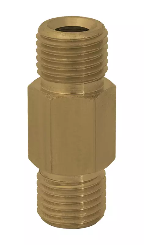 KAKSOISNIPPA 1/4"U - 1/4"U MESSINKI - Clen kaksoisnipat ja liittimet - 12478 - 1